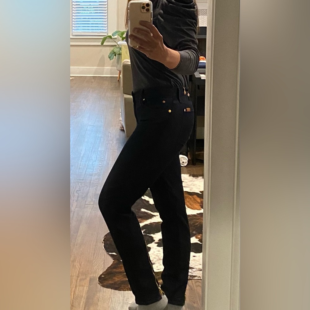 7 for all mankind denim trousers with back leg zipper detail. Size 30 - Picture 14 of 16